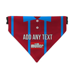 Aston Villa 1993 Home Shirt - Personalised Pet Bandana - 4 Sizes