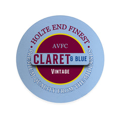 Holte Enders Claret and Blue - Football Coaster - Square Or Circle