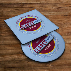 Holte Enders Claret and Blue - Football Coaster - Square Or Circle