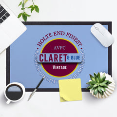 Holte Enders Claret and Blue  - Football Legends - Door Mat -60cm X 40cm