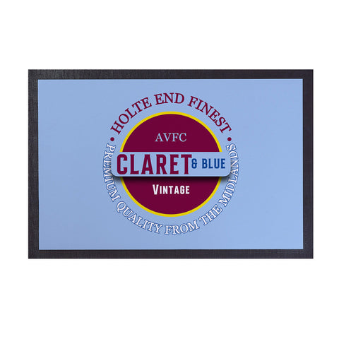 Holte Enders Claret and Blue  - Football Legends - Door Mat -60cm X 40cm
