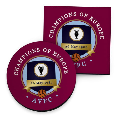 Holte Enders Euro Champions - Football Coaster - Square Or Circle