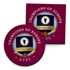 Holte Enders Euro Champions - Football Coaster - Square Or Circle