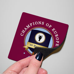 Holte Enders Euro Champions - Football Coaster - Square Or Circle
