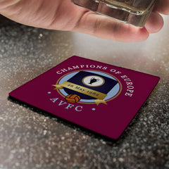 Holte Enders Euro Champions - Football Coaster - Square Or Circle