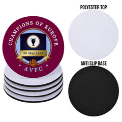 Holte Enders Euro Champions - Football Coaster - Square Or Circle