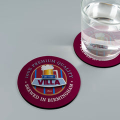 Holte Enders Up the Villa - Football Coaster - Square Or Circle