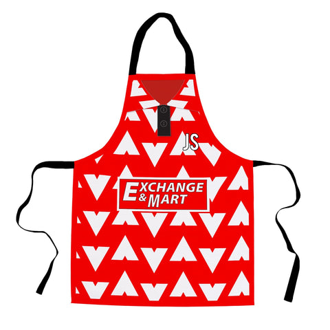 Bournemouth 1993 Home Shirt - Personalised Retro Football Novelty Water-Resistant, Lazer Cut (no fraying) Light Weight Adults Apron