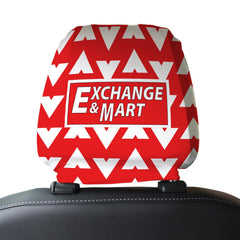 Bournemouth 1993 Home - Retro Football Shirt - Pack of 2 - Car Seat Headrest Covers