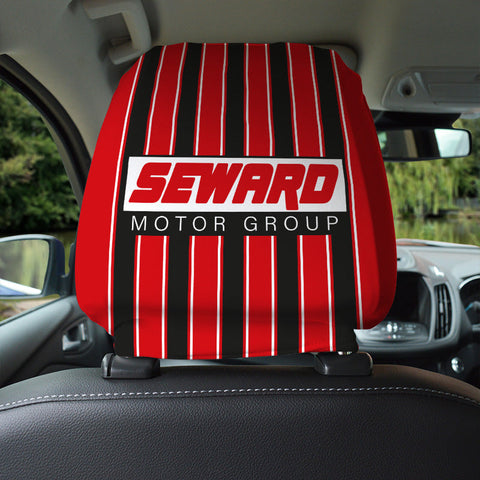 Bournemouth 2001 Home - Retro Football Shirt - Pack of 2 - Car Seat Headrest Covers