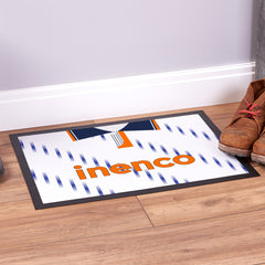Blackpool 1991 Away Shirt - Personalised Retro Door Mat - 60cm x 40cm