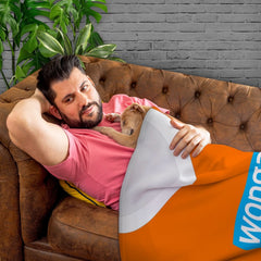 Blackpool - 2010 Home Shirt - Personalised Retro Fleece Blanket