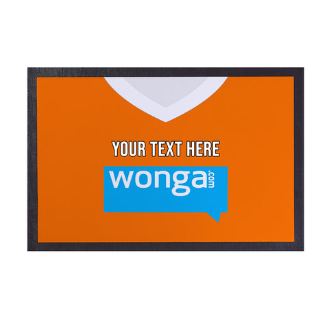 Blackpool 2010 Home Shirt - Personalised Retro Door Mat - 60cm x 40cm