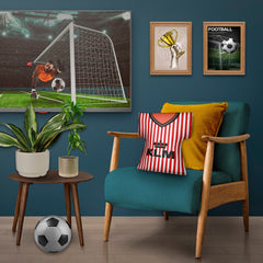 Brentford - 1989 Home Shirt - Personalised Retro Shirt Cushion