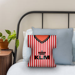 Brentford - 1989 Home Shirt - Personalised Retro Shirt Cushion