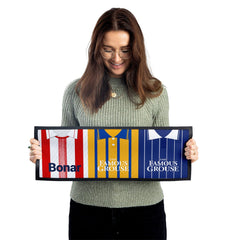 St Johnstone Retro Football Shirts - Personalised Bar Runner