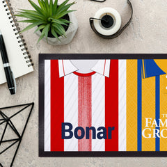 St Johnstone Retro Football Shirts - Personalised Bar Runner