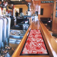 Manchester Red Montage - Bar Runner