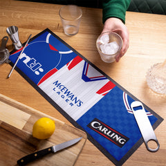 Personalised Rangers - Style 3 - Retro Football Shirts - Bar Runner