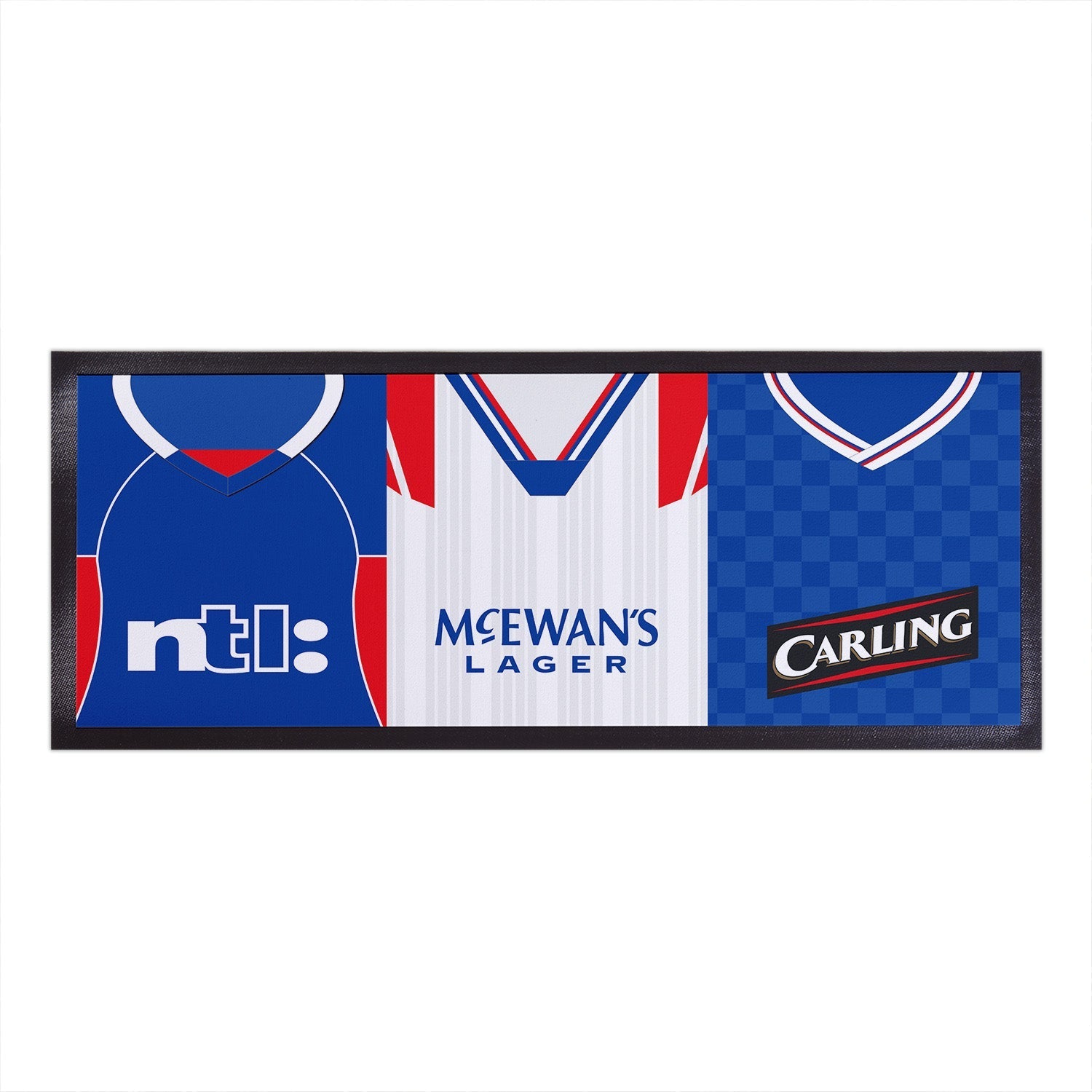 Personalised Rangers - Style 3 - Retro Football Shirts - Bar Runner