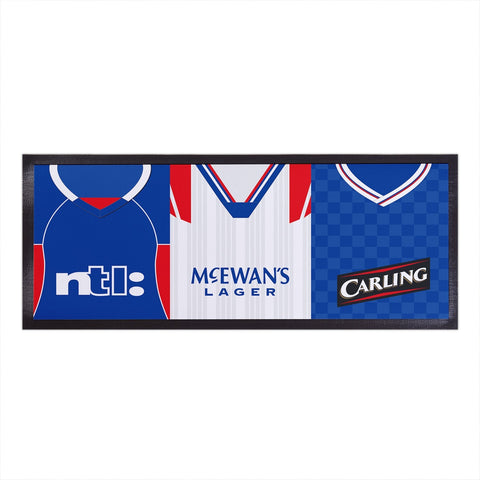 Personalised Rangers - Style 3 - Retro Football Shirts - Bar Runner