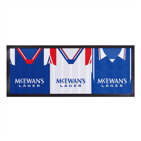 Personalised Rangers - Style 1 - Retro Football Shirts - Bar Runner