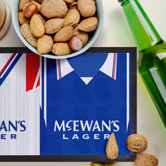 Personalised Rangers - Style 1 - Retro Football Shirts - Bar Runner