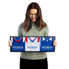 Personalised Rangers - Style 1 - Retro Football Shirts - Bar Runner