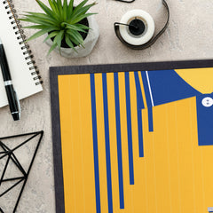 Blackburn 1990 Away Shirt - Personalised Retro Door Mat - 60cm x 40cm