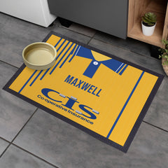 Blackburn 1990 Away Shirt - Personalised Retro Door Mat - 60cm x 40cm