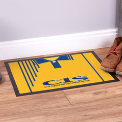 Blackburn 1990 Away Shirt - Personalised Retro Door Mat - 60cm x 40cm