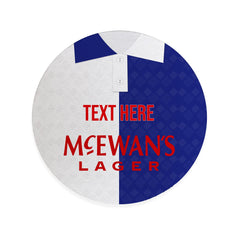 Blackburn 1992 Home Shirt - Personalised Drink Coaster - Square Or Circle