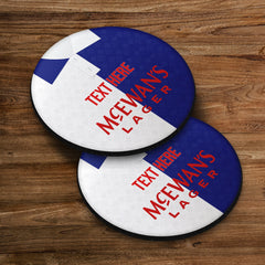 Blackburn 1992 Home Shirt - Personalised Drink Coaster - Square Or Circle