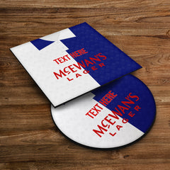 Blackburn 1992 Home Shirt - Personalised Drink Coaster - Square Or Circle