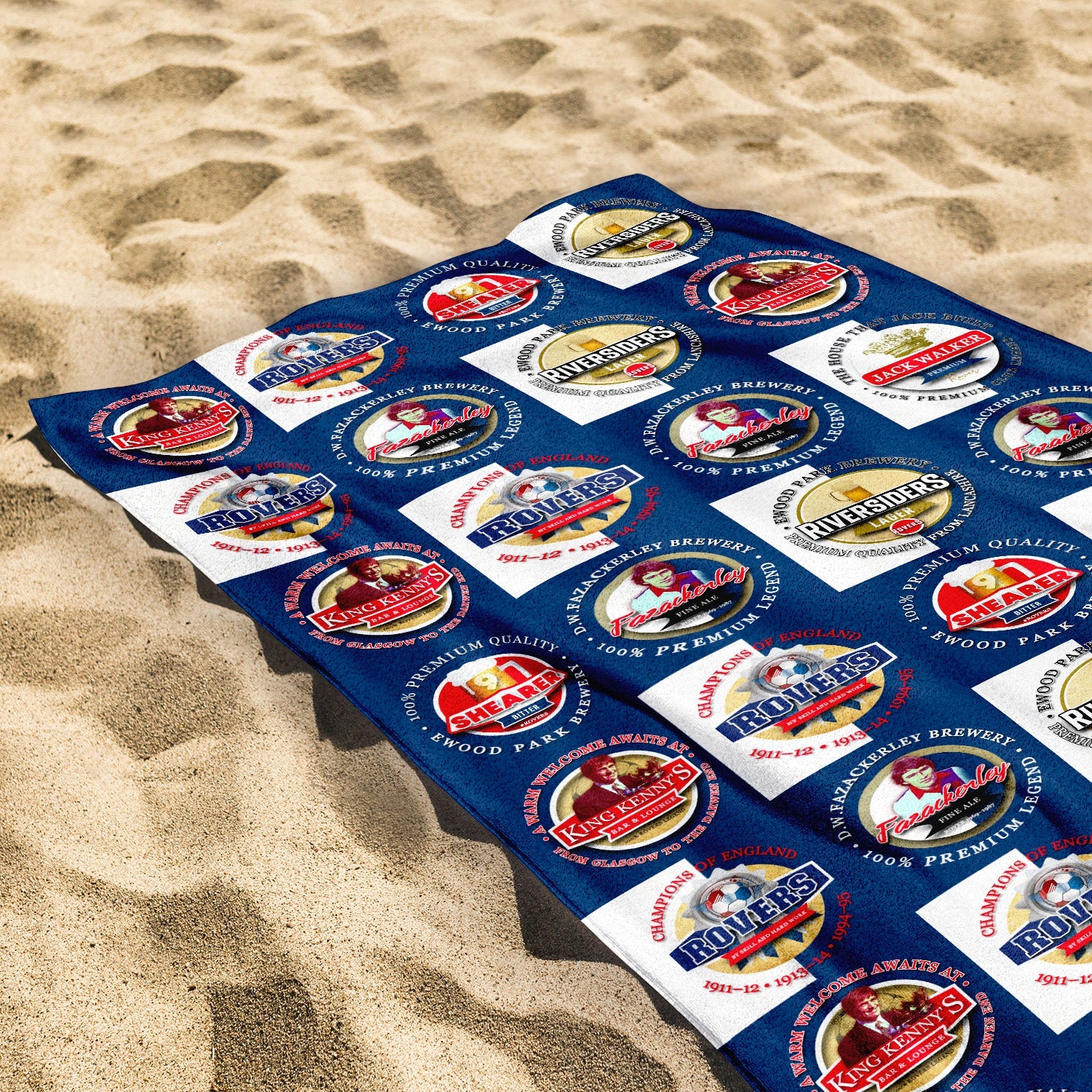 Blackburn - Football Legends - Microfibre Beach Towel - 150cm x 75cm