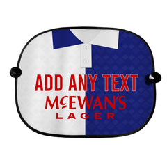 Blackburn 1992 Home Shirt - Personalised Retro Football Car Sun Shade - Set of 2