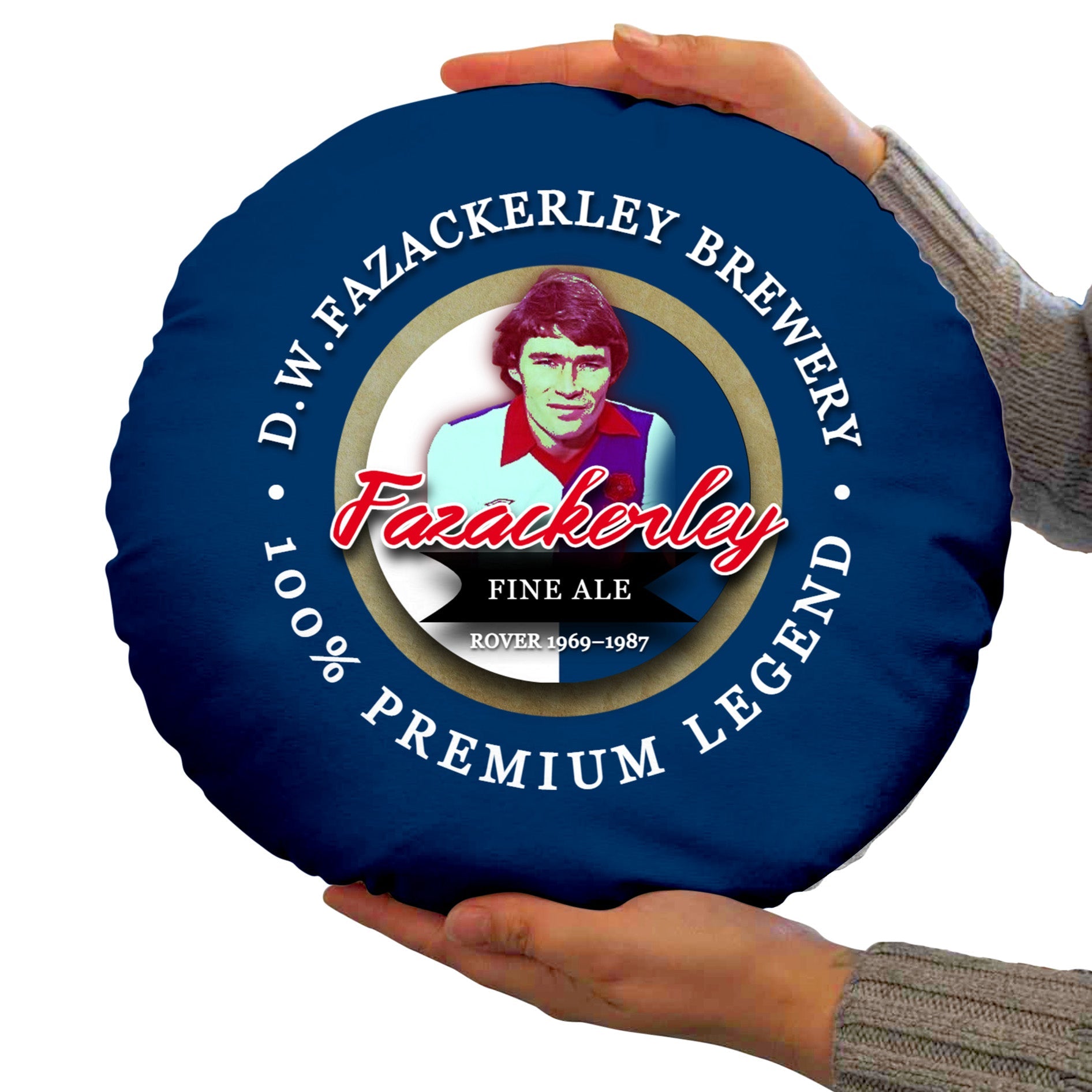 Blackburn Faz - Football Legends - Circle Cushion 14inch