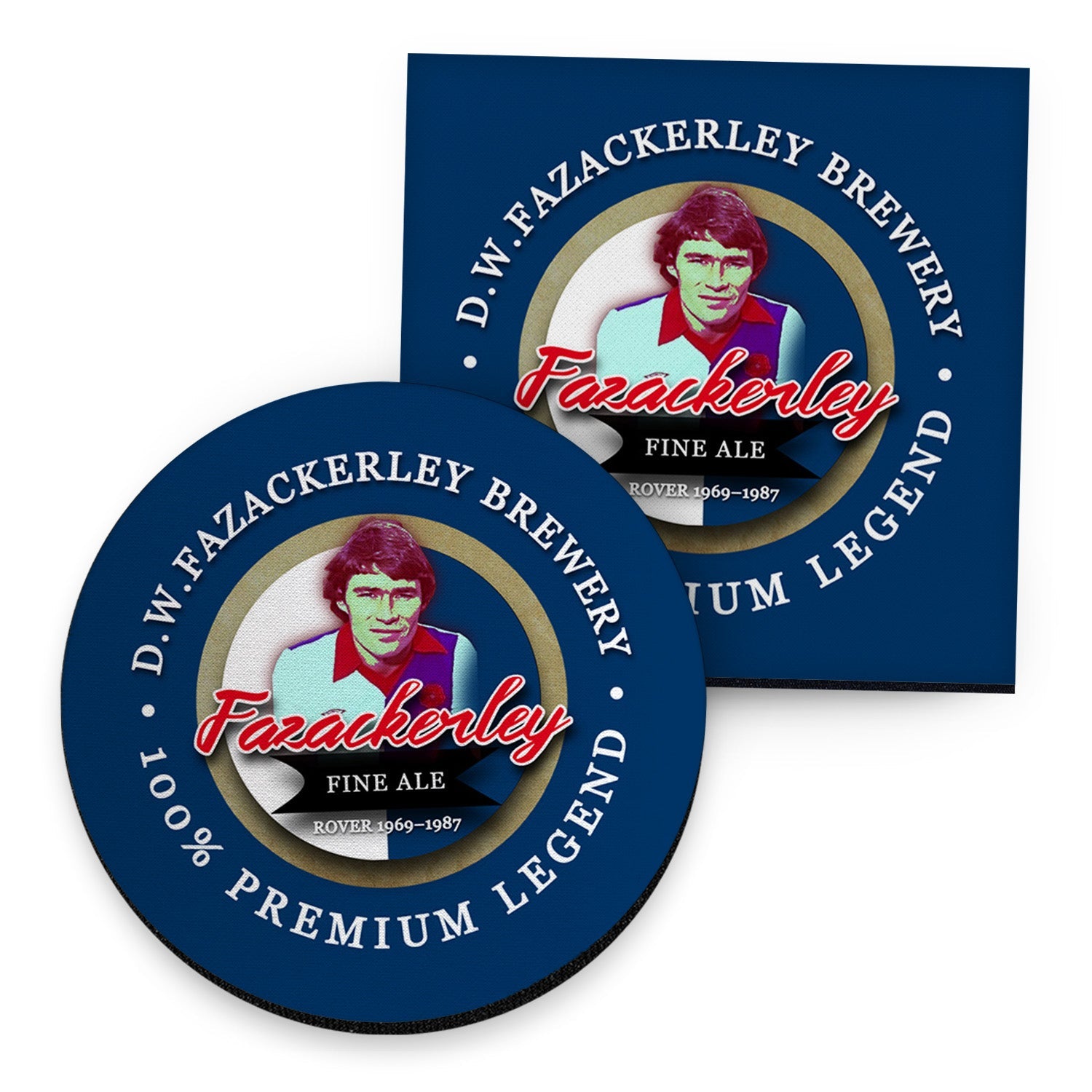 Blackburn Faz - Football Coaster - Square Or Circle