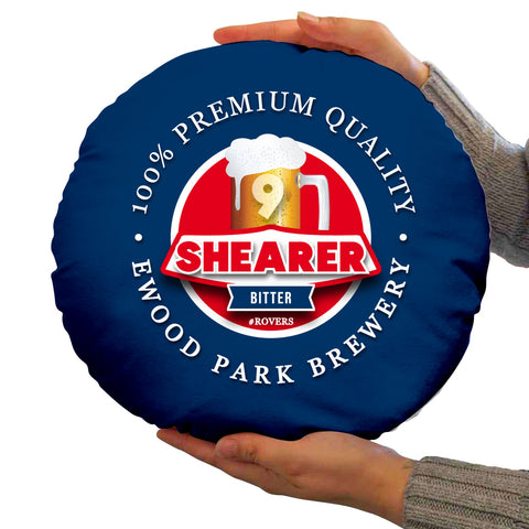 Blackburn Shearer - Football Legends - Circle Cushion 14inch