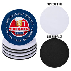 Blackburn Shearer - Football Coaster - Square Or Circle
