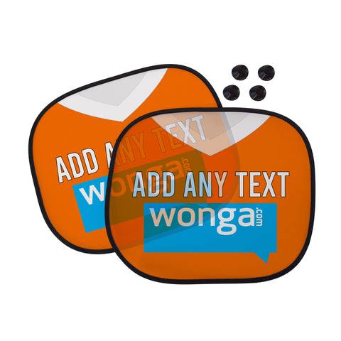 Blackpool 2010 Home Shirt - Personalised Retro Football Car Sun Shade - Set of 2