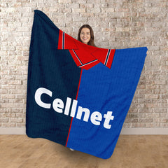 Middlesbrough  - 1997 Away Shirt - Personalised Retro Fleece Blanket