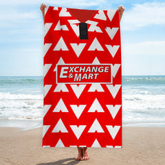 Bournemouth 1993 Home Shirt - Personalised Lightweight, Microfibre Retro Beach Towel