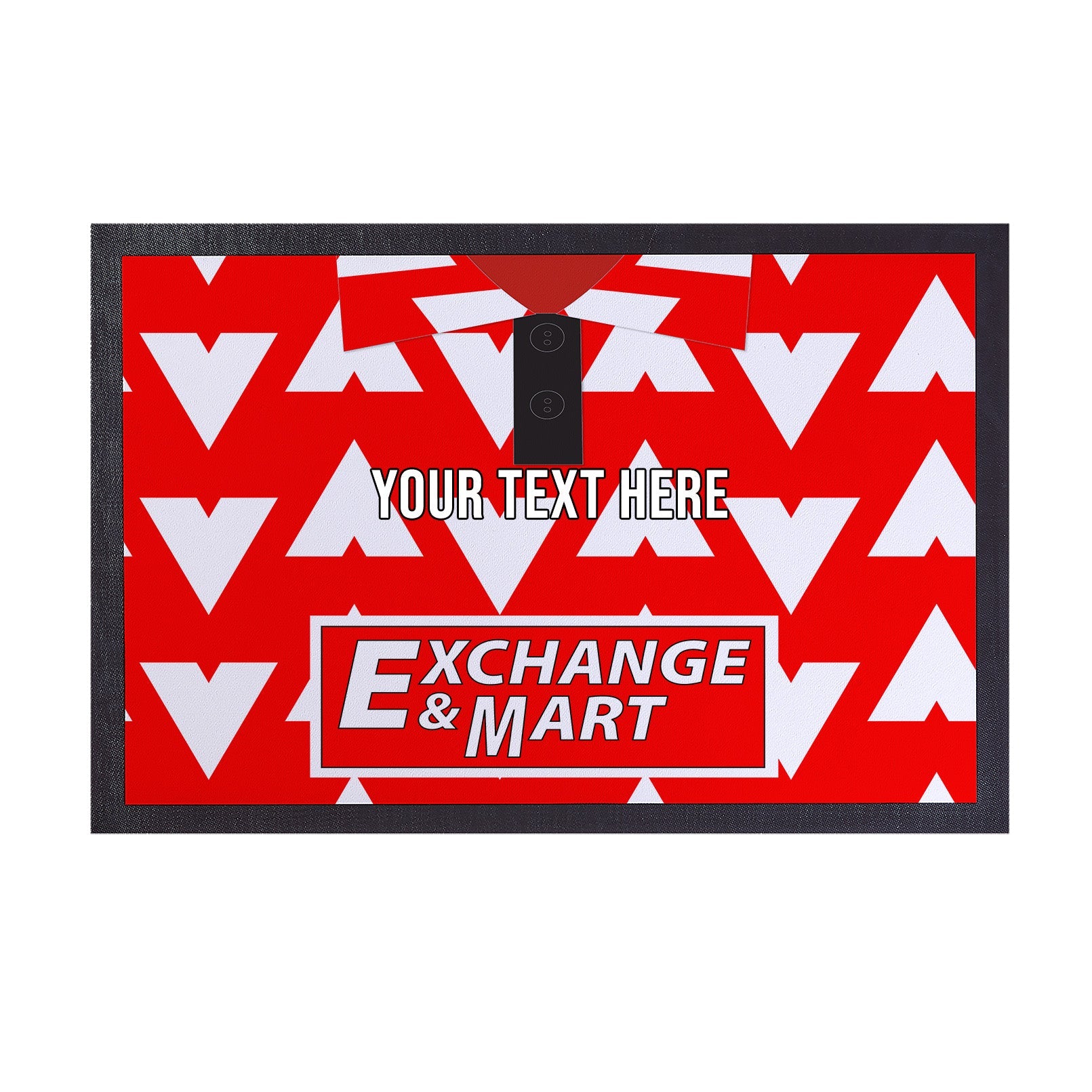 Bournemouth - 1993 Home Shirt - Personalised Retro Door Mat - 60cm x 40cm