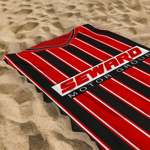 Bournemouth 2001 Home Shirt - Personalised Lightweight, Microfibre Retro Beach Towel