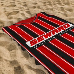 Bournemouth 2001 Home Shirt - Personalised Lightweight, Microfibre Retro Beach Towel