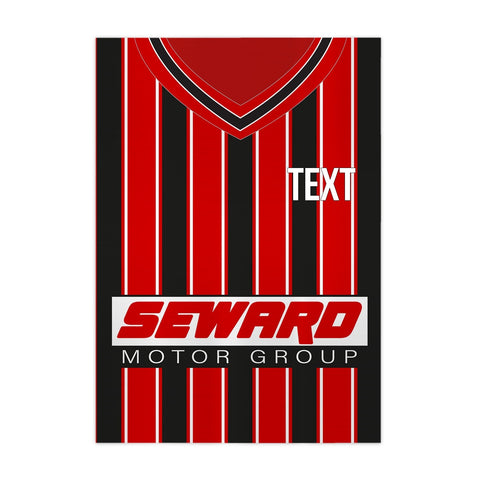 Personalised Bournemouth - 2001 Home Shirt - A4 Metal Sign Plaque