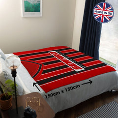Bournemouth - 2001 Home - Personalised Retro Fleece Blanket 150cm X 150cm