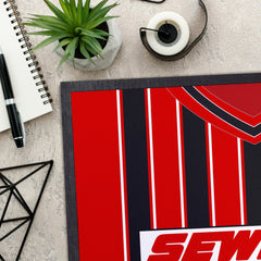 Bournemouth - 2001 Home Shirt - Personalised Retro Door Mat - 60cm x 40cm