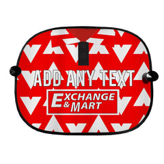 Bournemouth 1993 Home Shirt - Personalised Retro Football Car Sun Shade - Set of 2